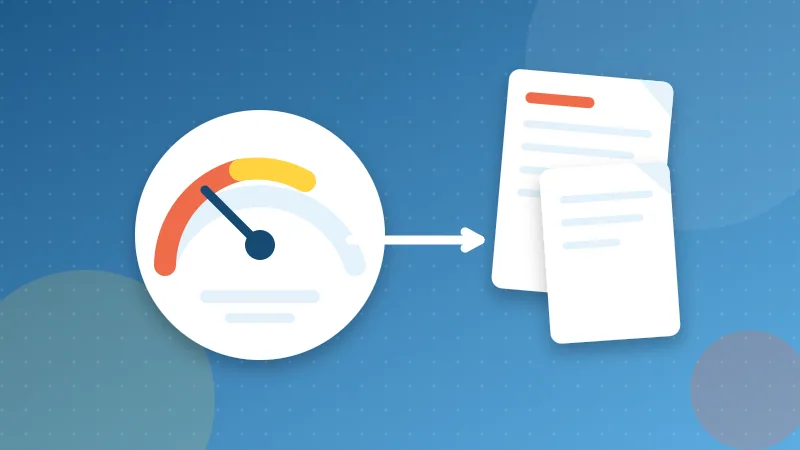 A size gauge pointing to a smaller PDF file